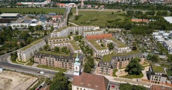 Richtfest dokumentiert Baufortschritt am Ehemaligen Ostravorwerk in Dresden (Foto: GICON - Großmann Ingenieur Consult GmbH)